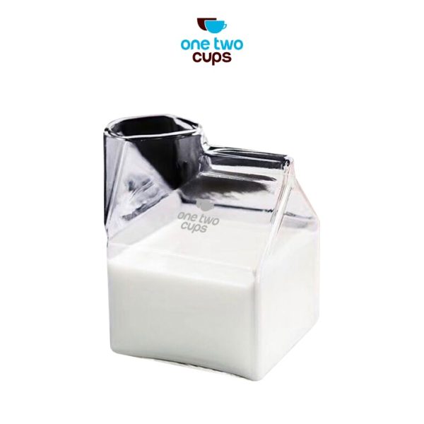 One Two Cups Gelas Kaca Milk Box 300ml
