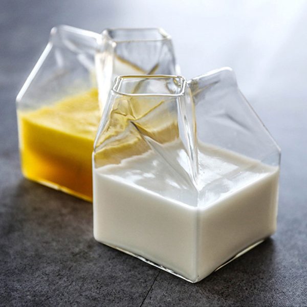 One Two Cups Gelas Kaca Milk Box 300ml