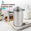 One Two Cups Teko Pot Coffee Maker French Press Stainless Steel 350ml