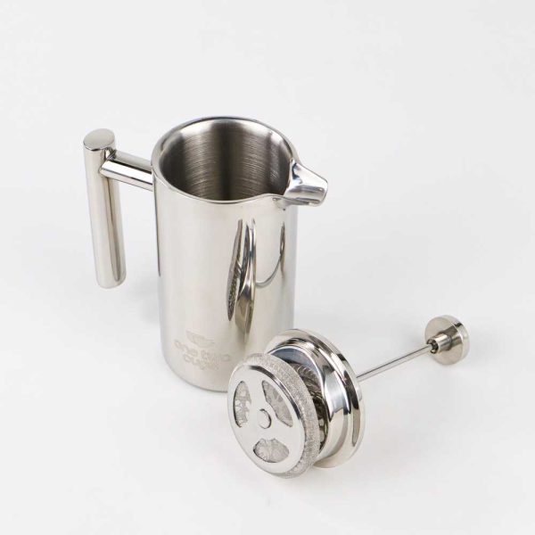 One Two Cups Teko Pot Coffee Maker French Press Stainless Steel 350ml