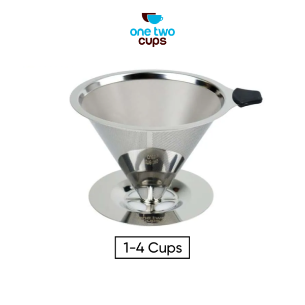 One Two Cups Filter Penyaring Kopi Double Layer Cone Coffee Filter