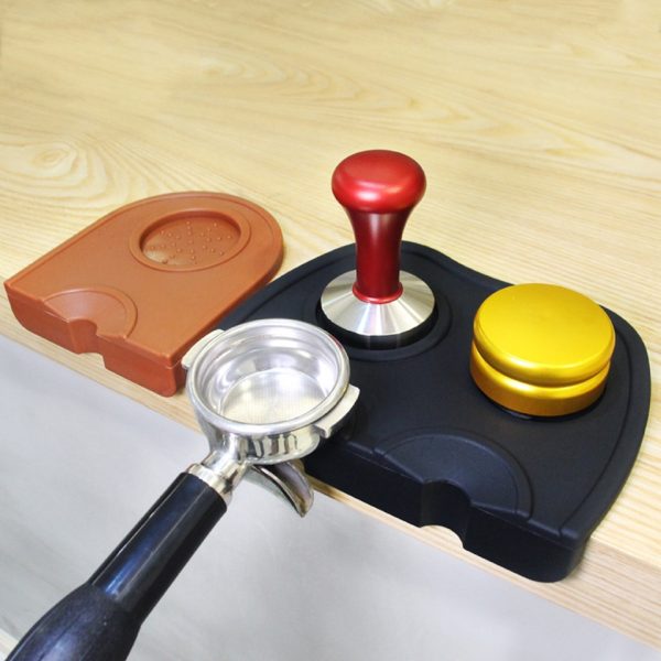 One Two Cups Silicone Holder Mat Tamper Kopi Espresso Barista
