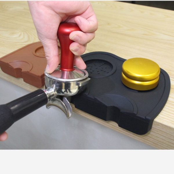 One Two Cups Silicone Holder Mat Tamper Kopi Espresso Barista