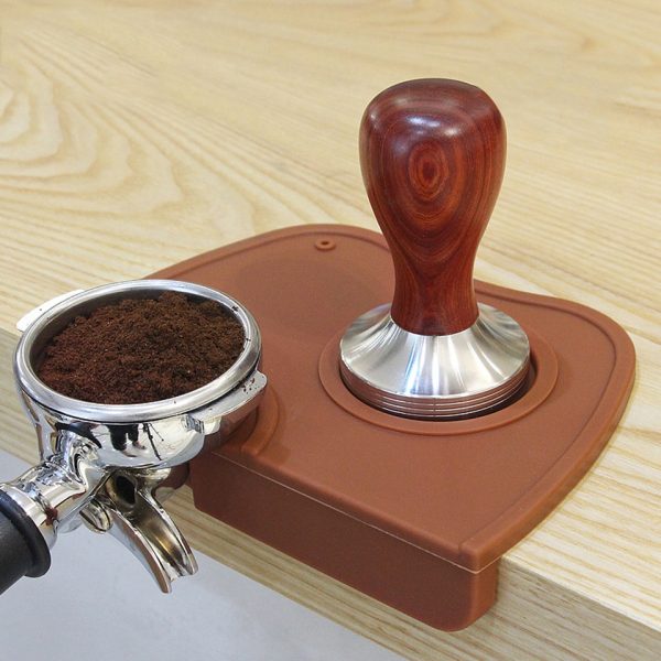 One Two Cups Silicone Holder Mat Tamper Kopi Espresso Barista