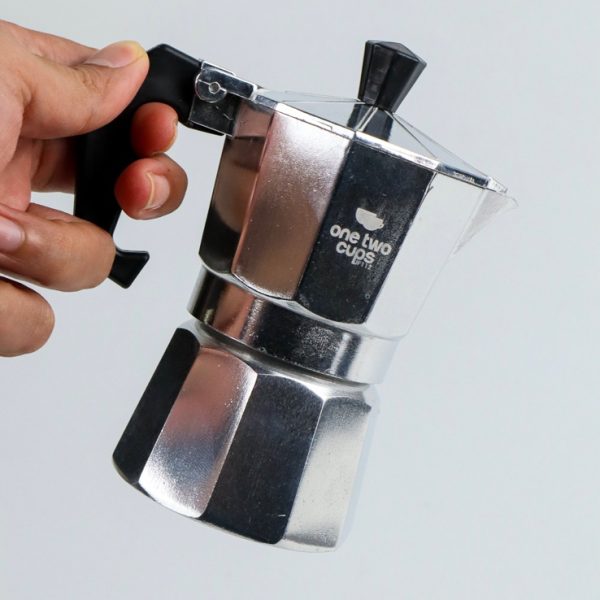 One Two Cups Espresso Coffee Maker Pot Teko Filter 600 ml - JF112