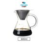 One Two Cups Coffee Maker Pot V60 Teko Kopi Barista 500ml with Filter