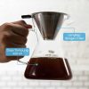 One Two Cups Coffee Maker Pot V60 Teko Kopi Barista 500ml with Filter
