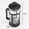 One Two Cups Teko Pot French Press Coffee Maker Bean Pattern 350ml KG73I