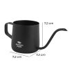 One Two Cups Teko Pitcher Kopi Teh Stainless Steel 250ml - Black