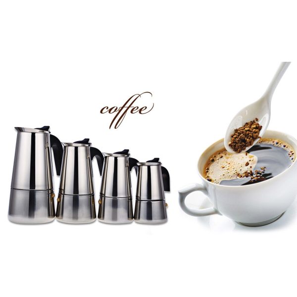 One Two Cups Espresso Coffee Maker Moka Pot Teko 100ml atau 300ml  - Z20