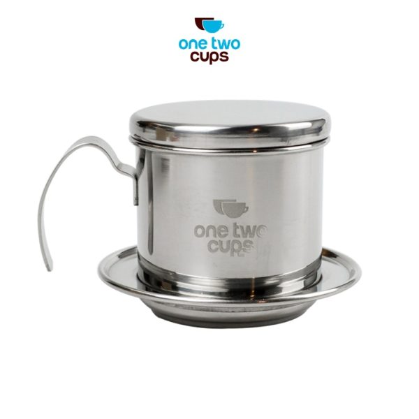 One Two Cups Filter Saring Kopi Vietnamese Coffee Pot Stainless - LC2