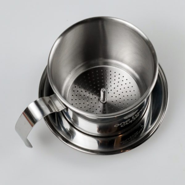One Two Cups Filter Saring Kopi Vietnamese Coffee Pot Stainless - LC2