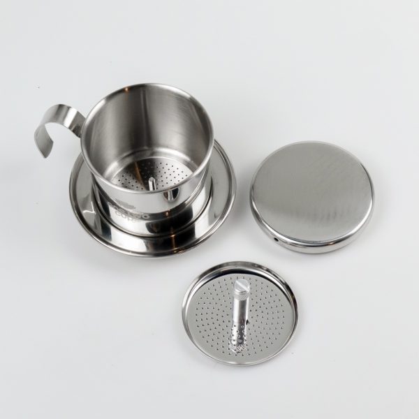 One Two Cups Filter Saring Kopi Vietnamese Coffee Pot Stainless - LC2