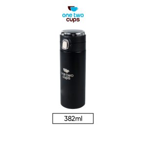 One Two Cups Botol Minum Thermos LCD Display Suhu Minuman Stainless Steel 382ml