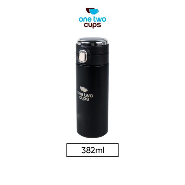 One Two Cups Botol Minum Thermos LCD Display Suhu Minuman Stainless Steel 382ml