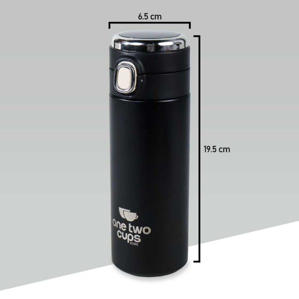 One Two Cups Botol Minum Thermos LCD Display Suhu Minuman Stainless Steel 382ml