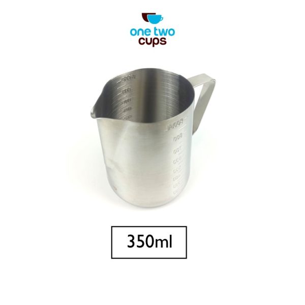 One Two Cups Gelas Milk Jug Kopi Espresso Latte Art Stainless Steel 350ml - ZM0078