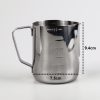 One Two Cups Gelas Milk Jug Kopi Espresso Latte Art Stainless Steel 350ml - ZM0078