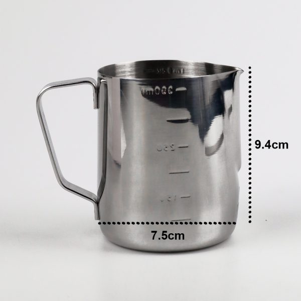 One Two Cups Gelas Milk Jug Kopi Espresso Latte Art Stainless Steel 350ml - ZM0078