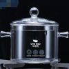 One Two Cups Pot Panci Masak Tahan Panas Desain Transparan15CM YWJ-1265