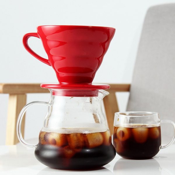 One Two Cups Filter Penyaring Kopi V60 Glass Coffee Filter 1-2 Cups atau 1-4 Cups