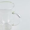 One Two Cups Gelas Cangkir Kopi Anti Panas Double-Wall Borosilicate Glass Round 350ml - Transparent