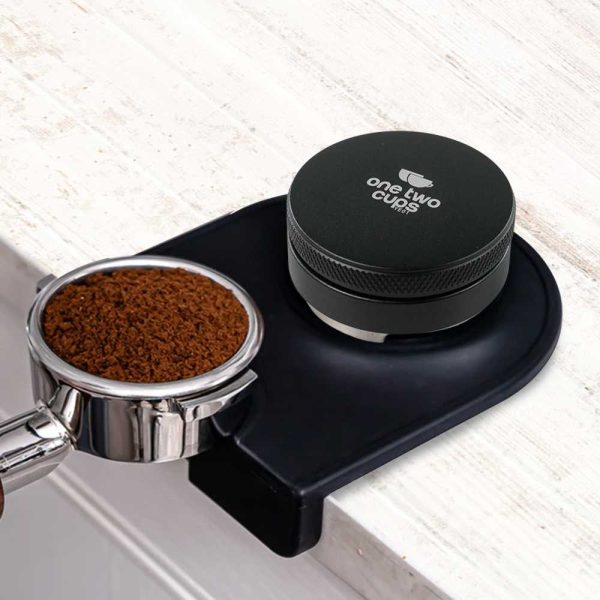 One Two Cups Tamper Kopi Espresso Flat Press Coffee Powder Stainless Steel 58mm