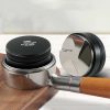 One Two Cups Tamper Kopi Espresso Flat Press Coffee Powder Stainless Steel 58mm
