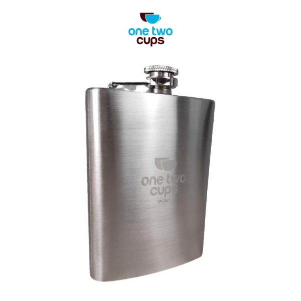 One Two Cups Botol Minum Wine Flask Bentuk Kotak 8oz