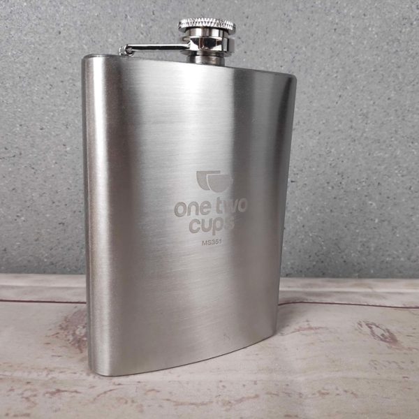 One Two Cups Botol Minum Wine Flask Bentuk Kotak 8oz