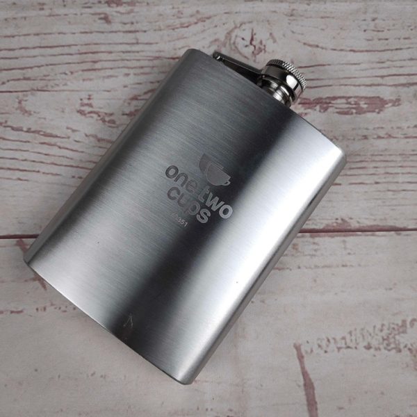 One Two Cups Botol Minum Wine Flask Bentuk Kotak 8oz