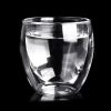One Two Cups Cangkir Kopi Double Layer Glass Coffee Model Bunga 240ml