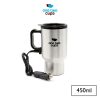 One Two Cups Gelas Insulasi Car Kettle Stainless Steel dengan Pemanas 12V 450ML - NJ88 - Silver