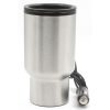One Two Cups Gelas Insulasi Car Kettle Stainless Steel dengan Pemanas 12V 450ML - NJ88 - Silver
