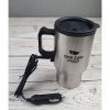 One Two Cups Gelas Insulasi Car Kettle Stainless Steel dengan Pemanas 12V 450ML - NJ88 - Silver