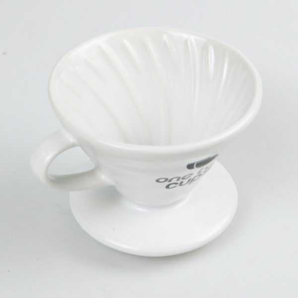 One Two Cups Filter Penyaring Kopi V60 Glass Coffee Filter Dripper 1- 4 Cups