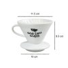 One Two Cups Filter Penyaring Kopi V60 Glass Coffee Filter Dripper 1- 4 Cups