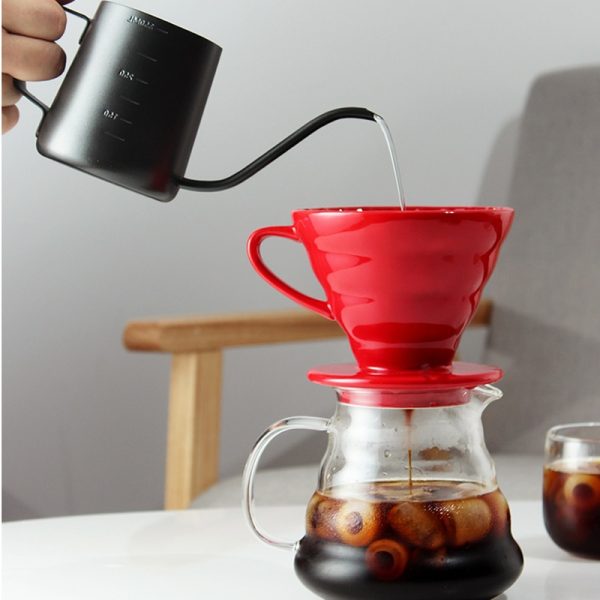One Two Cups Filter Penyaring Kopi V60 Glass Coffee Filter Dripper 1- 4 Cups