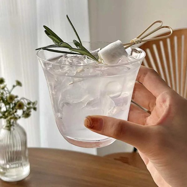 One Two Cups Gelas Wide Mouth Japanese Thin Rock Glass 250ml - CG136
