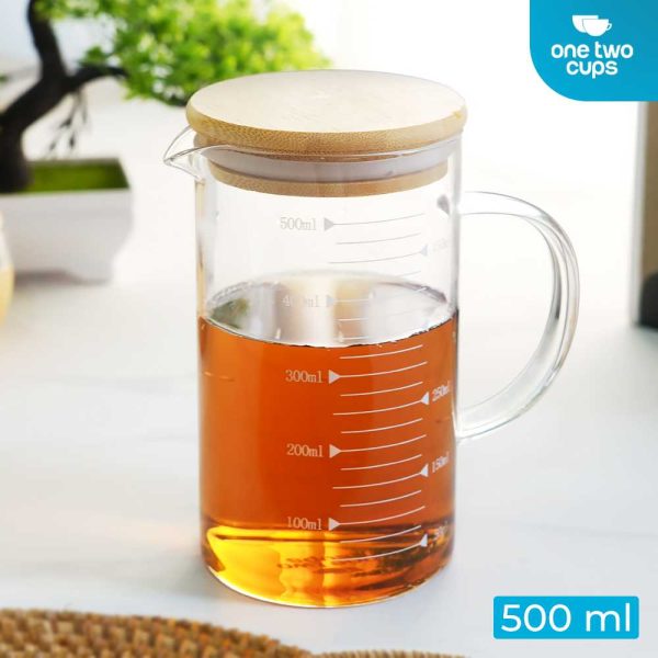 One Two Cups Gelas Takar Ukur Measuring Cup Glass - GG-18-500ml
