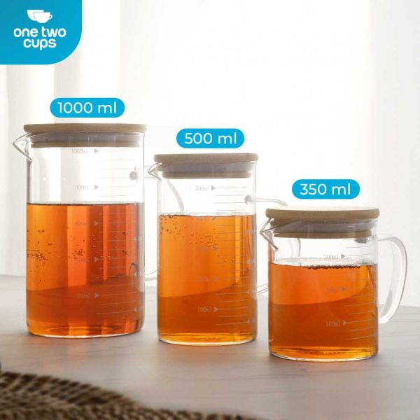 One Two Cups Gelas Takar Ukur Measuring Cup Glass - GG-18-500ml