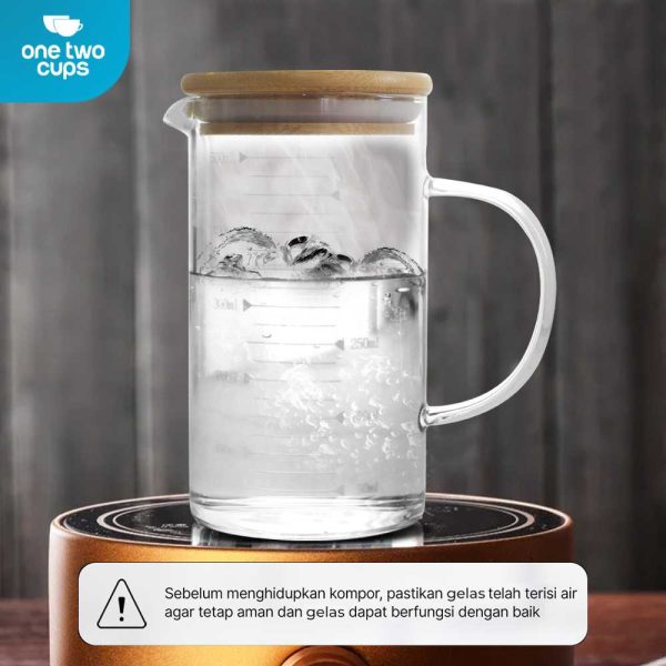 One Two Cups Gelas Takar Ukur Measuring Cup Glass - GG-18-500ml