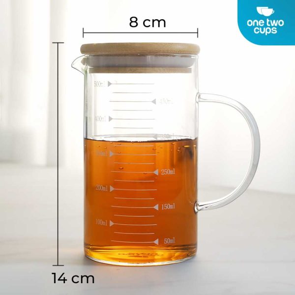 One Two Cups Gelas Takar Ukur Measuring Cup Glass - GG-18-500ml