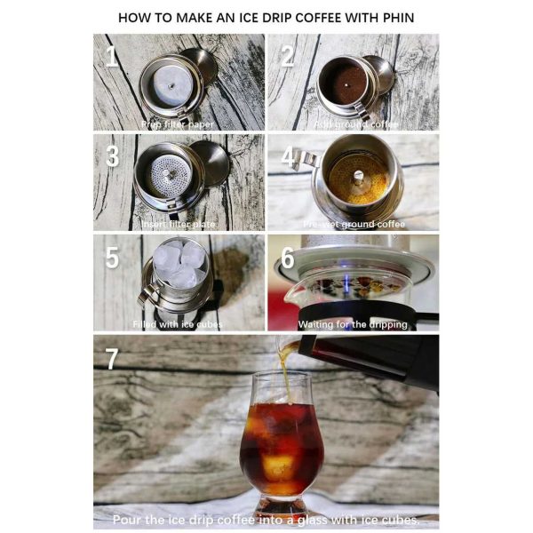 One Two Cups Vietnam Drip Coffee Filter Saringan Kopi Sekrup 120ml 7Q - PF-304