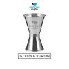 One Two Cups Gelas Ukur Bartender Double Jigger Measuring Cup - KM1