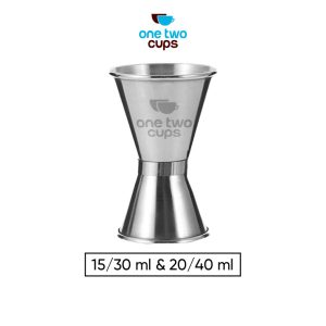 One Two Cups Gelas Ukur Bartender Double Jigger Measuring Cup - KM1