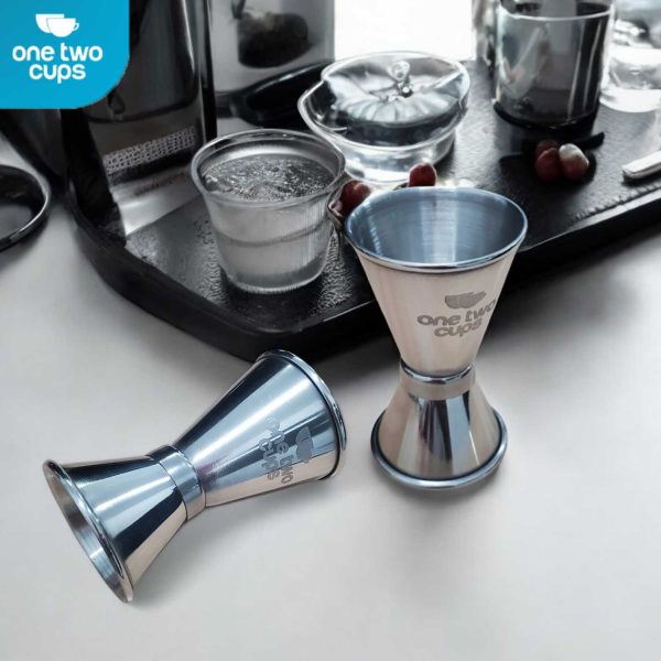 One Two Cups Gelas Ukur Bartender Double Jigger Measuring Cup - KM1