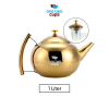One Two Cups Teko Teh Stainless Steel Tahan Panas dengan Saringan 1L - A2