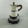 One Two Cups Moka Pot Espresso Coffee Maker 3 Cup 150ml with Heater - WY-03E