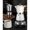 One Two Cups Moka Pot Espresso Coffee Maker 3 Cup 150ml with Heater - WY-03E